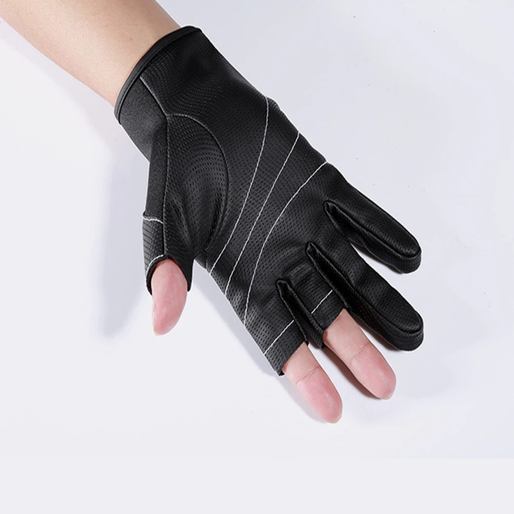 

Fishing Gloves Wear-resistant Half-finger Outdoor Show Three Fingers Grip Feeling Accessories
