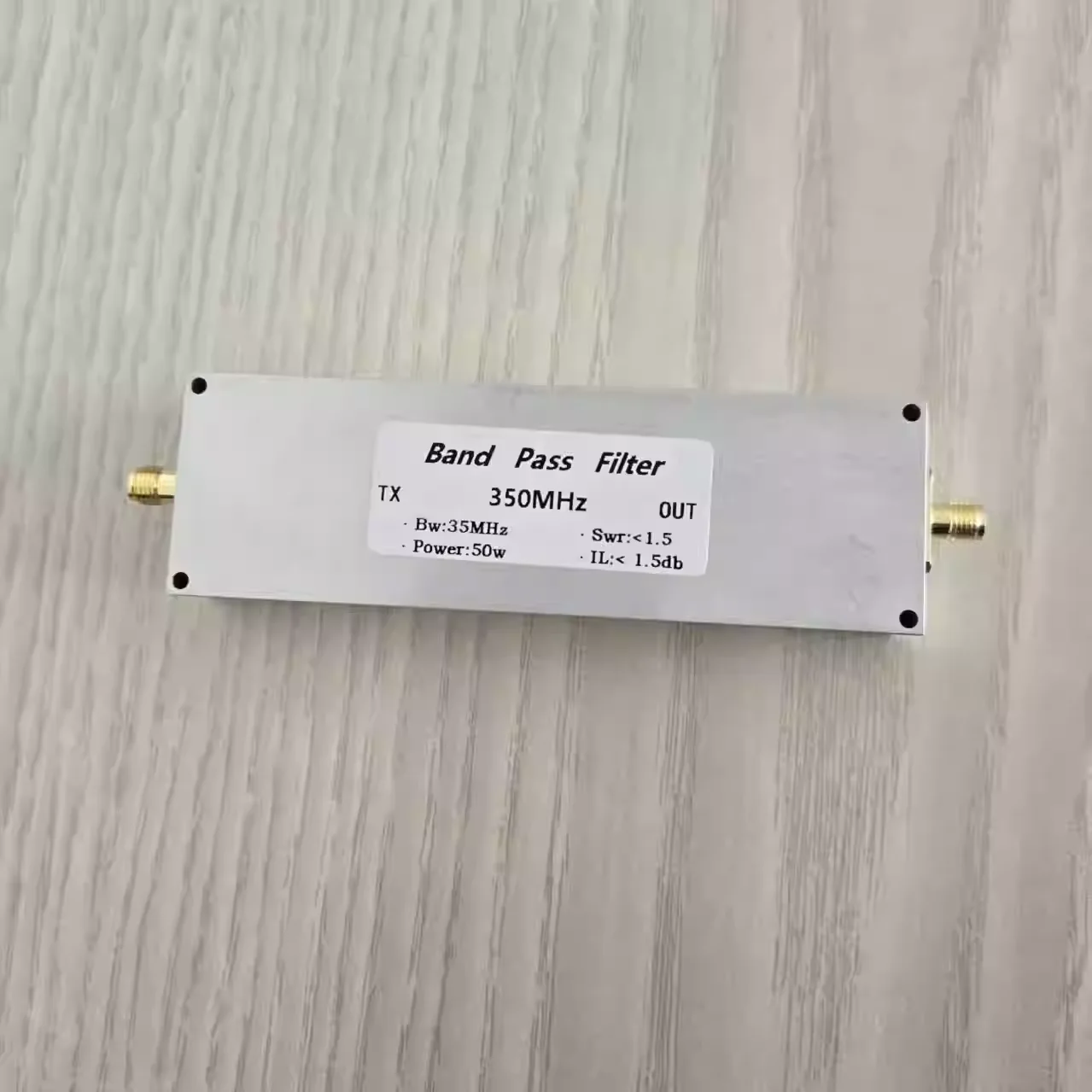 350MHz bandpass filter BPF 50W SMA female Seat