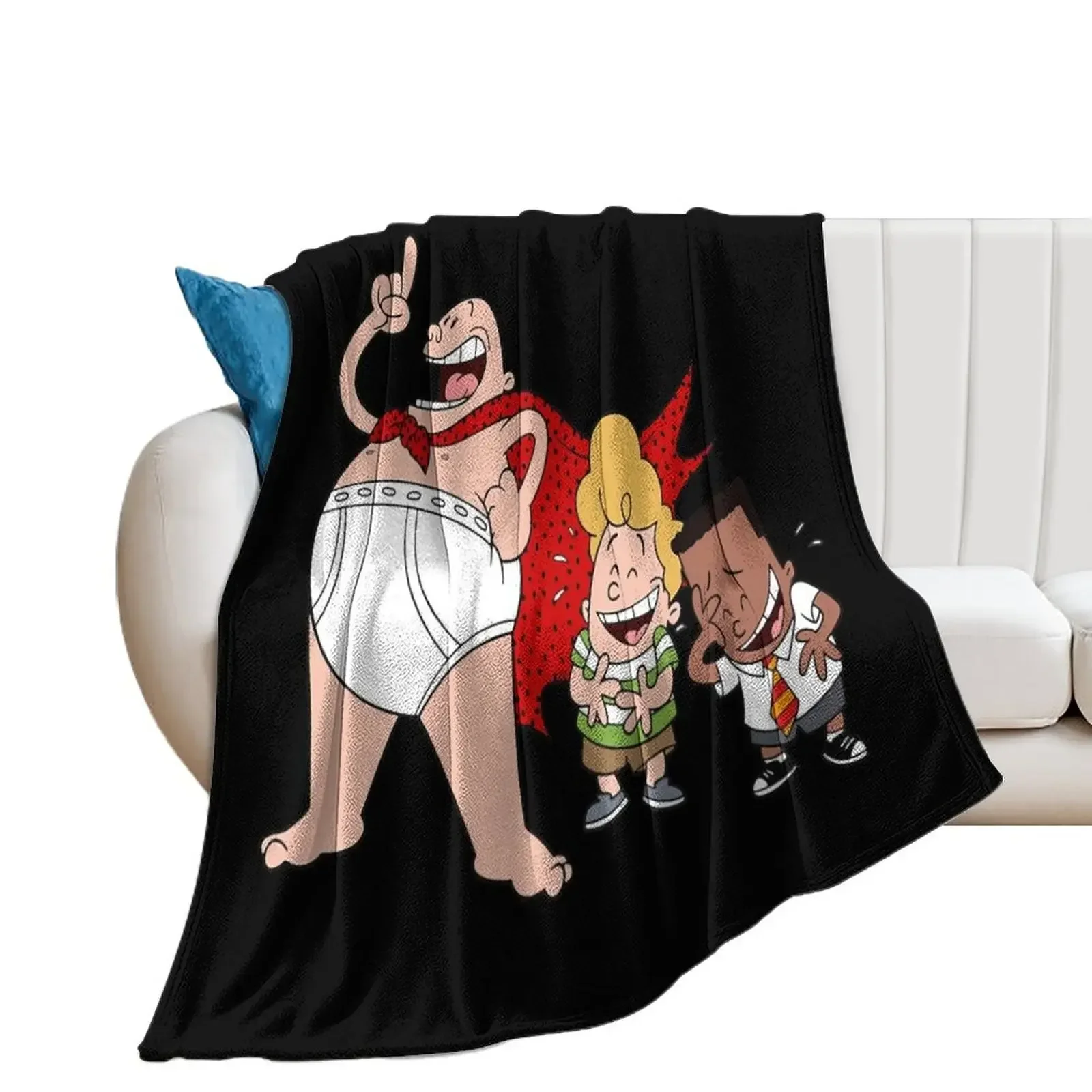 captain underpants cartoon Throw Blanket for winter Bed Blankets