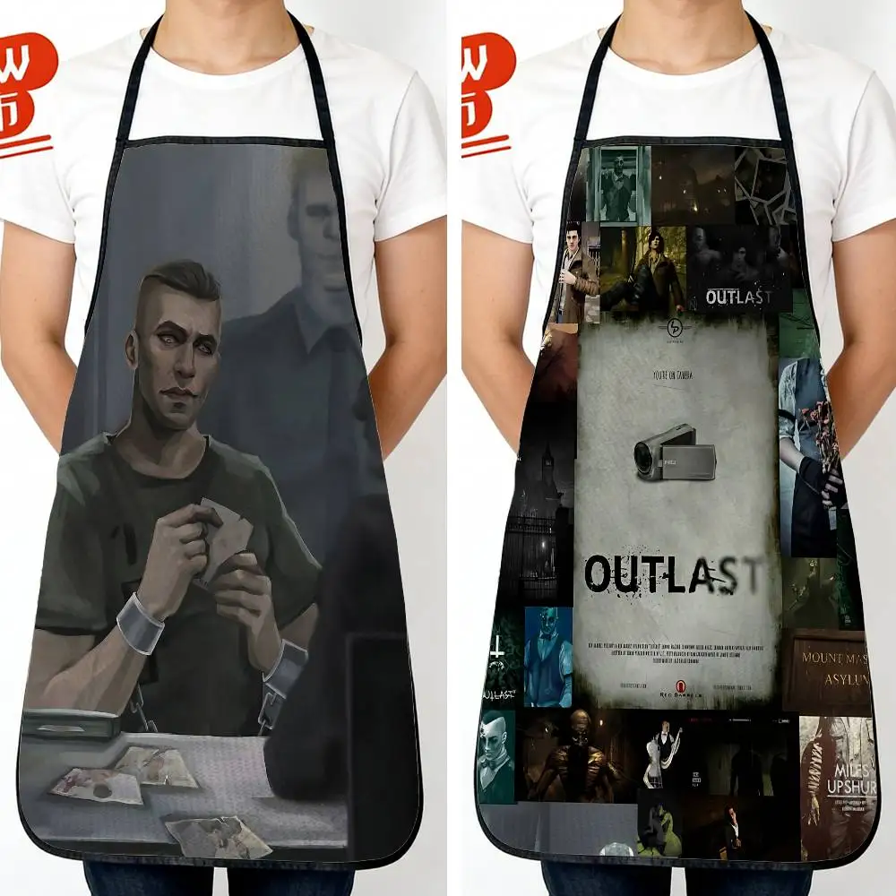 

game Horror Miles Upshur Walrider Outlast New Fashion Kitchen Aprons for Woman Men Chef Work Apron for Grill Restaurant Bar Shop