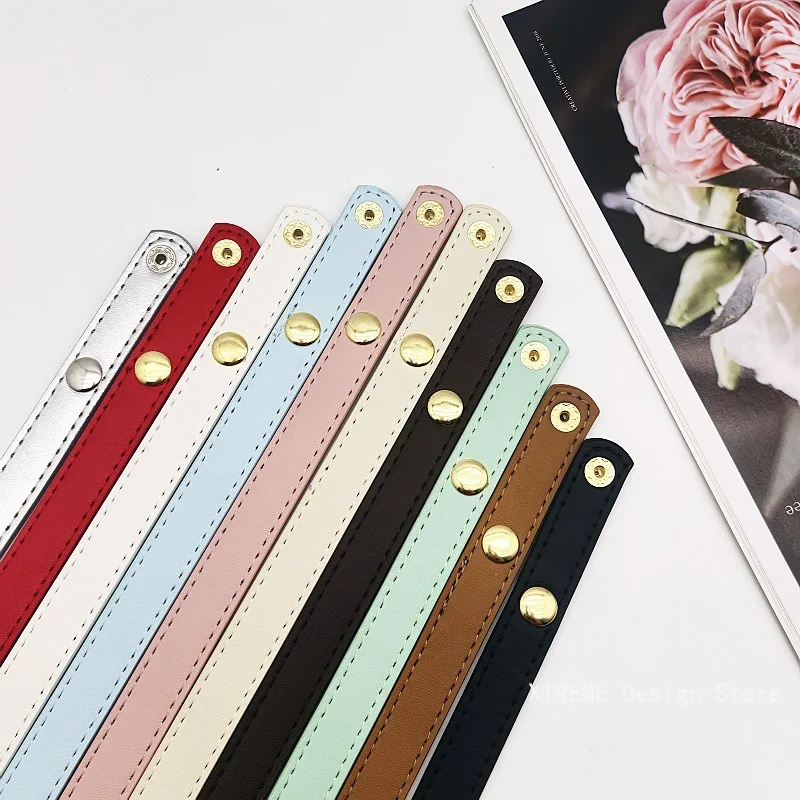 60 سنتيمتر بولي PU حقائب جلدية مقبض استبدال حزام مع زر حقيبة يد مقابض DIY بها بنفسك الحرفية صنع حقيبة انفصال حقيبة الملحقات