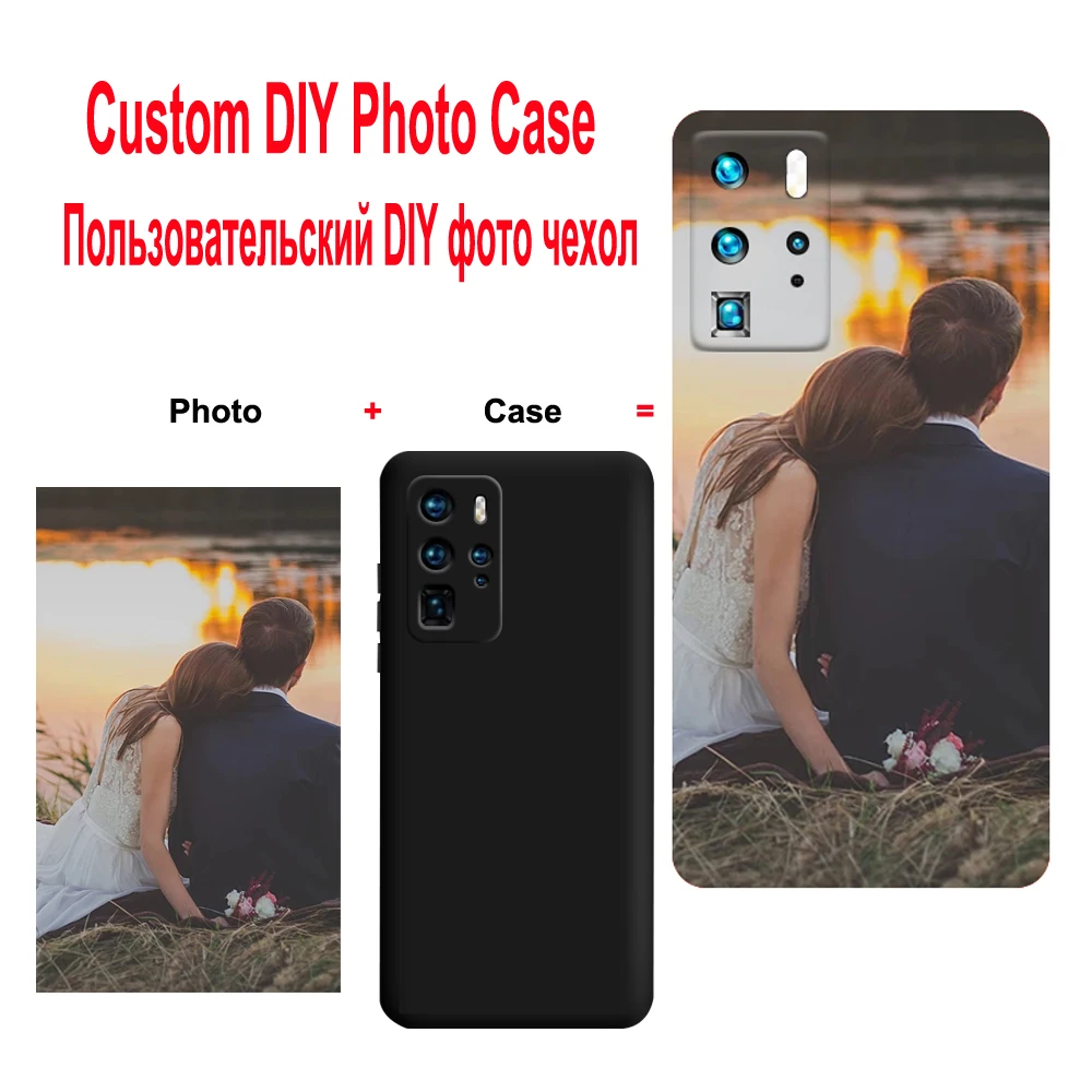 Custom Case for Samsung Galaxy S23 S22 S21 S20 Ultra S10 Plus FE Liquid Soft Silicon Cover Photo Picture DIY Full Camera Shell