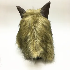 الكبار بالذئب زي حزب قناع هالوين محاكاة أغطية الرأس زي الذئب أقنعة الوجه أقنعة تأثيري قناع أعلى 6 مبيعات زي تميمة الذئب - No2