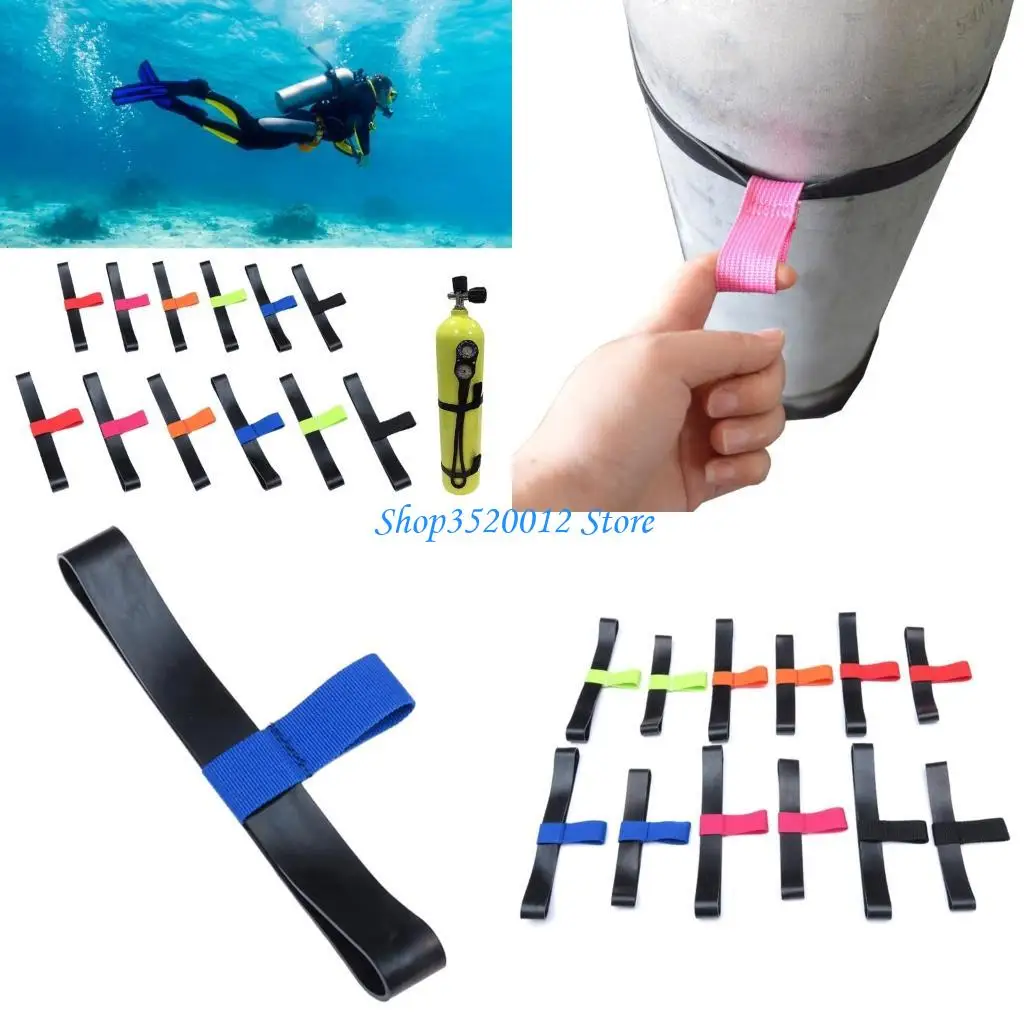 27RD Elastic Tanks Hose Retainer Band Diving Cylinder Bottle Hose Retainer Strap