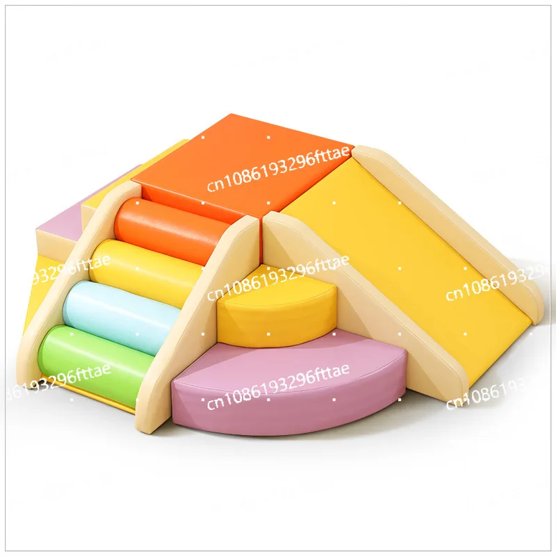 

Soft Climbing and Sliding Combination Baby Indoor Frame Soft Bag Crawling Climbing Bed Stairs Baby Sensory Integration