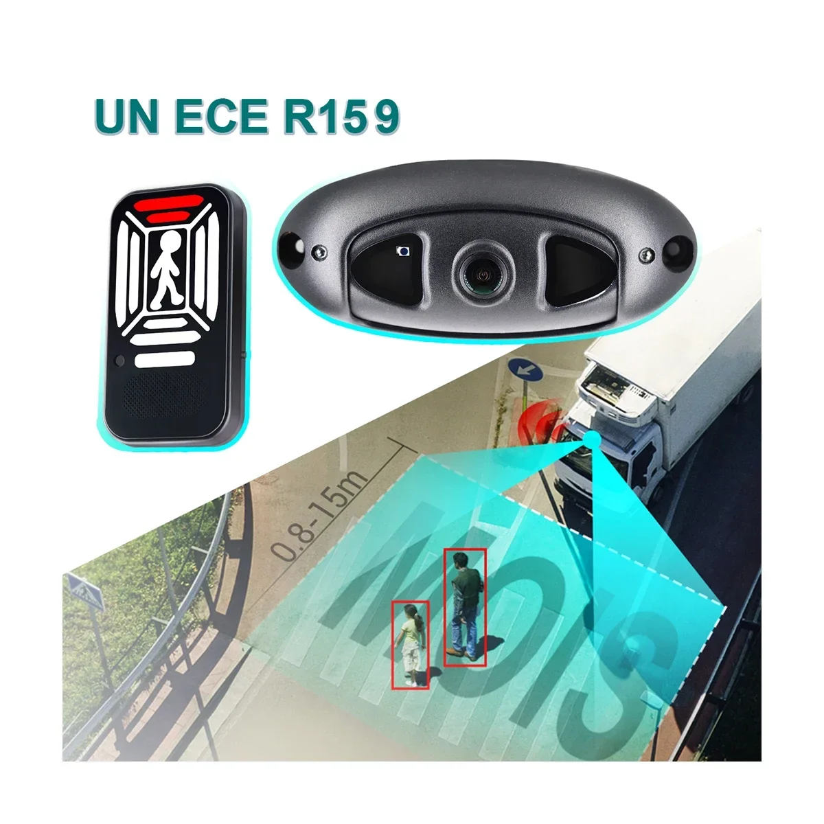 2026 Premium  STONKAM New Design Bus AI Pedestrian Detection Camera Blind Spot Detection System Which Can Detect Pedestr