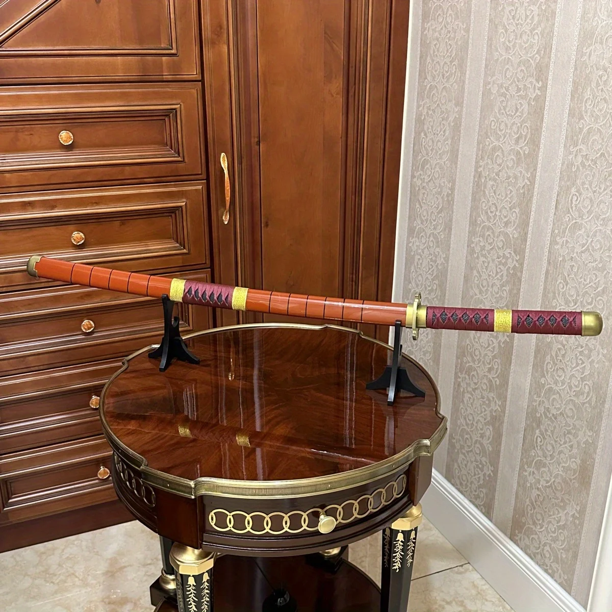 39.3inch Roronoa Zoro Wooden Katana Sword Japanese Katana Sabre Ninja Knife Original Samurai Sabre Cosplay Accessories Prop Toy