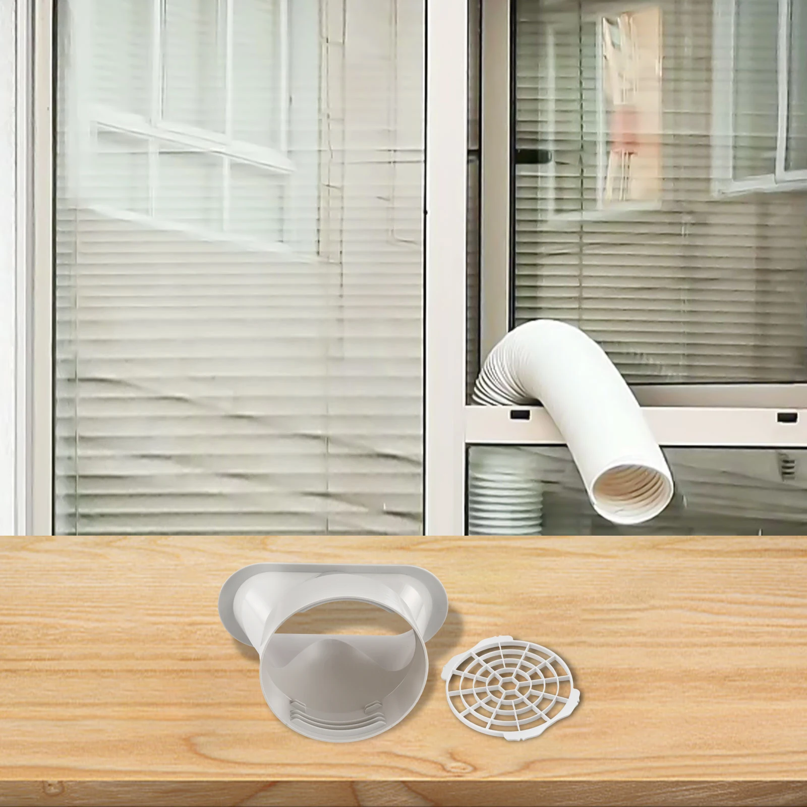 

For Portable Air Conditioners Portable Air Conditioner Adapter Indoor Air Quality Improvement Prevent Foreign Objects Entry