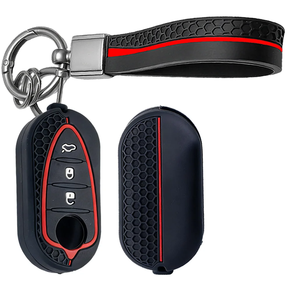 Smart Key Shell With Chain For Alfa Romeo Giulietta MiTo 159 Brera Spider Giulia Stelvio GT 147 156 166 4C Tonale Daily Use