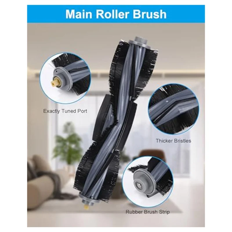 B06B-Accessories For ECOVACS DEEBOT X1 Omni/X1 E Omni/X1 Turbo Vacuum Cleaner, Main Brush Side Brushes Filters,Mop,Dust Bags