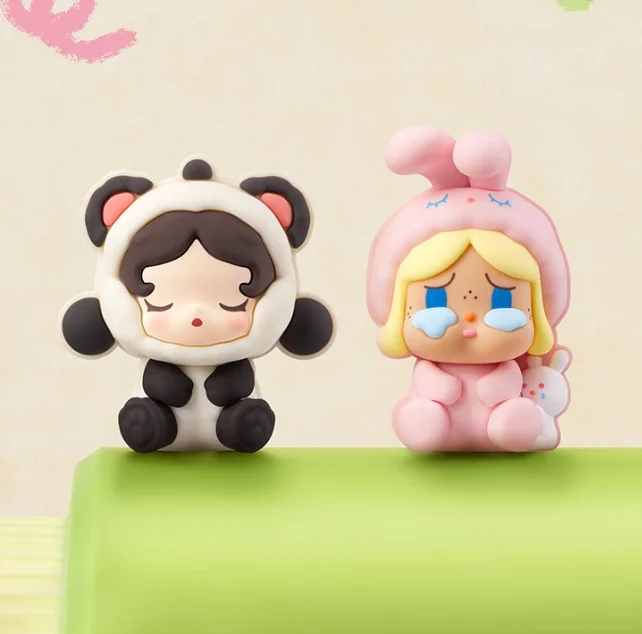 

Mini Bubble Cute Granules Labubu Dimoo Molly Crybaby Skullpanda Pajama Party Series Decorative Buckle Set - Kids Gift