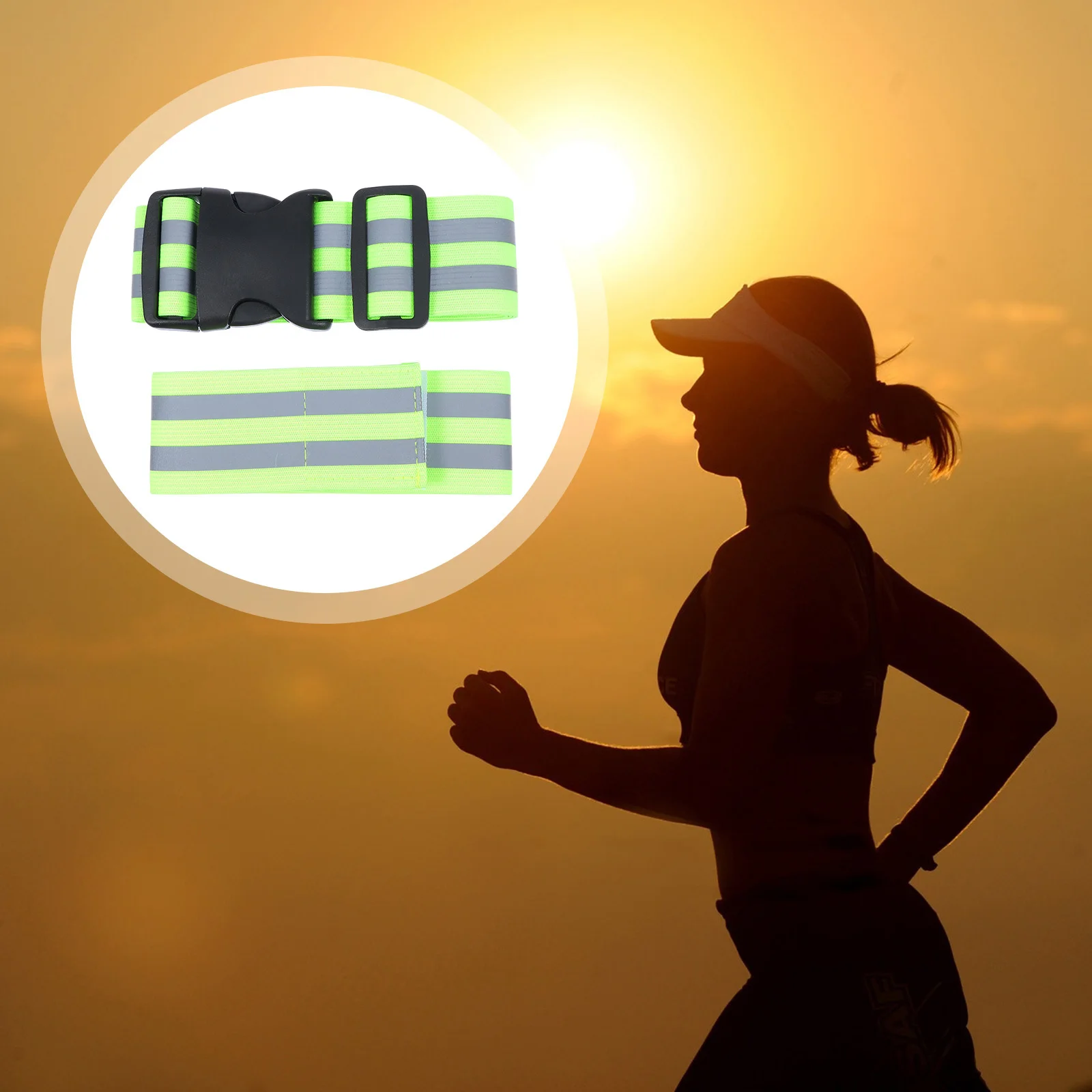 

2 pcs Reflective Arm Bands Lightweight Safety Belt For Night Running Cycling Walking Reflective Armlet Outdoor Tool
