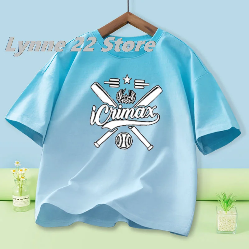 Burgerpommes Short sleeved Icrimax Paulberger T shirt cotton Tops Kids Anime Boys/girls cotton Tees Fashion Tops Casual Clothing