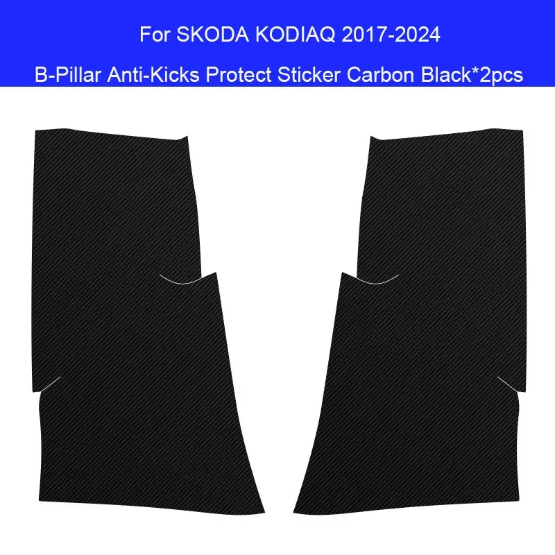 

Car B-Pillar Anti-Dirty Door Anti-Kick Protect Pad For SKODA KODIAQ 2017-2024 Auto Trunk Scratch Resistant Exterior Accessory