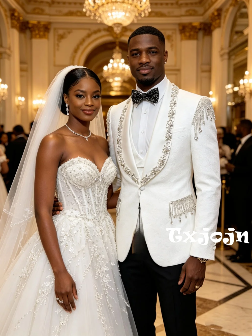 

Мужской костюм из жаккарда с бисером, 3 предмета, для свадьбы, дня рождения, вечеринки, формальный, приталенный, для выступлений на сцене, размеры S-3XL