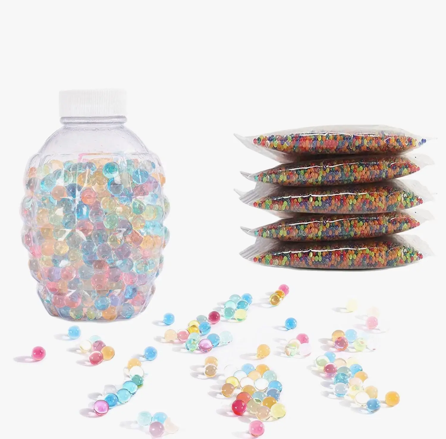 Gel Gun Ammo Magic Crystal Soil Mud Children Toy 7 8mm Water Beads Blaster for flower Growing Up Water Hydrogel Balls Home Decor