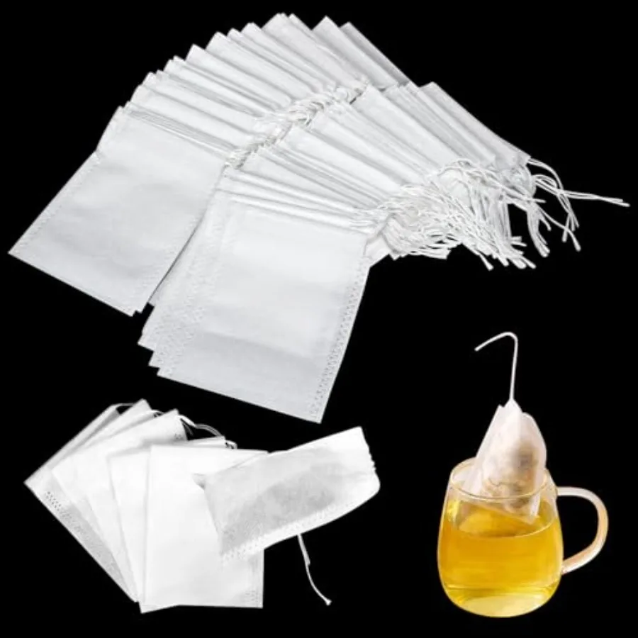 

1000 Pcs Empty Tea Bags for Loose TeaDisposable Tea Bags 3.54x2.76 inches Bulk Tea Filter Bags Loose Leaf Tea Drawstring Empty