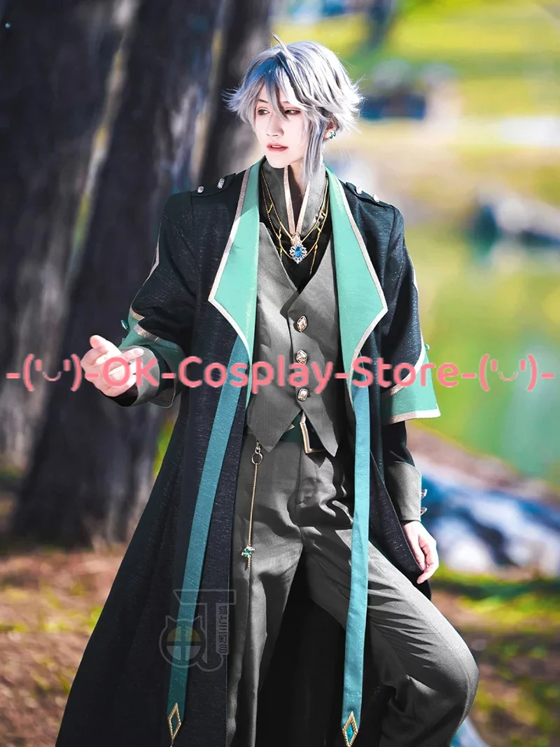 

Game Genshin Impact Cosplay Alhaitham Costume Fancy Party Suit Halloween Carnival Uniforms Anime Clothing Custom Made