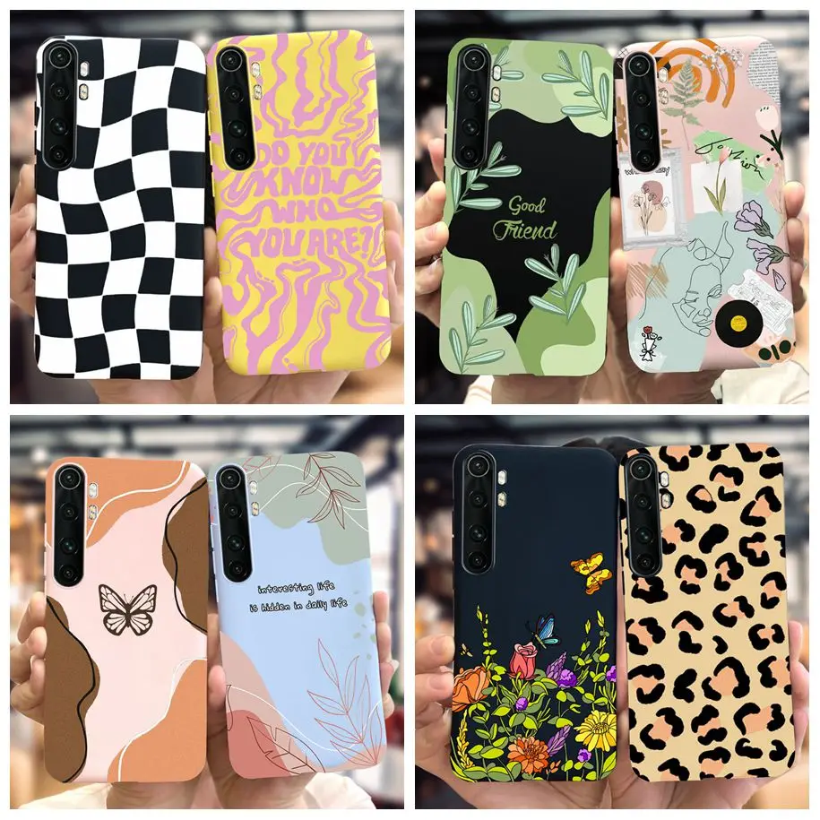 Soft Case For Xiaomi Mi Note 10 Lite Cases Fashion Art Painted Silicone Phone Cover For Xiaomi Mi Note 10 Pro Note10 Lite Bumper