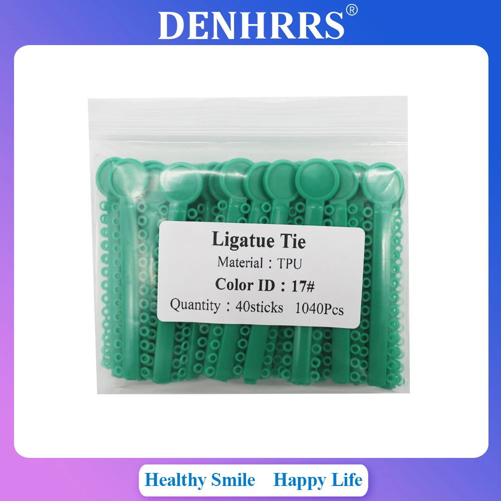 

15Colors 40sticks 1040pcs Orthodontic Elastic Rubber O Type Tie Ligature Tie Bigger Than Normal