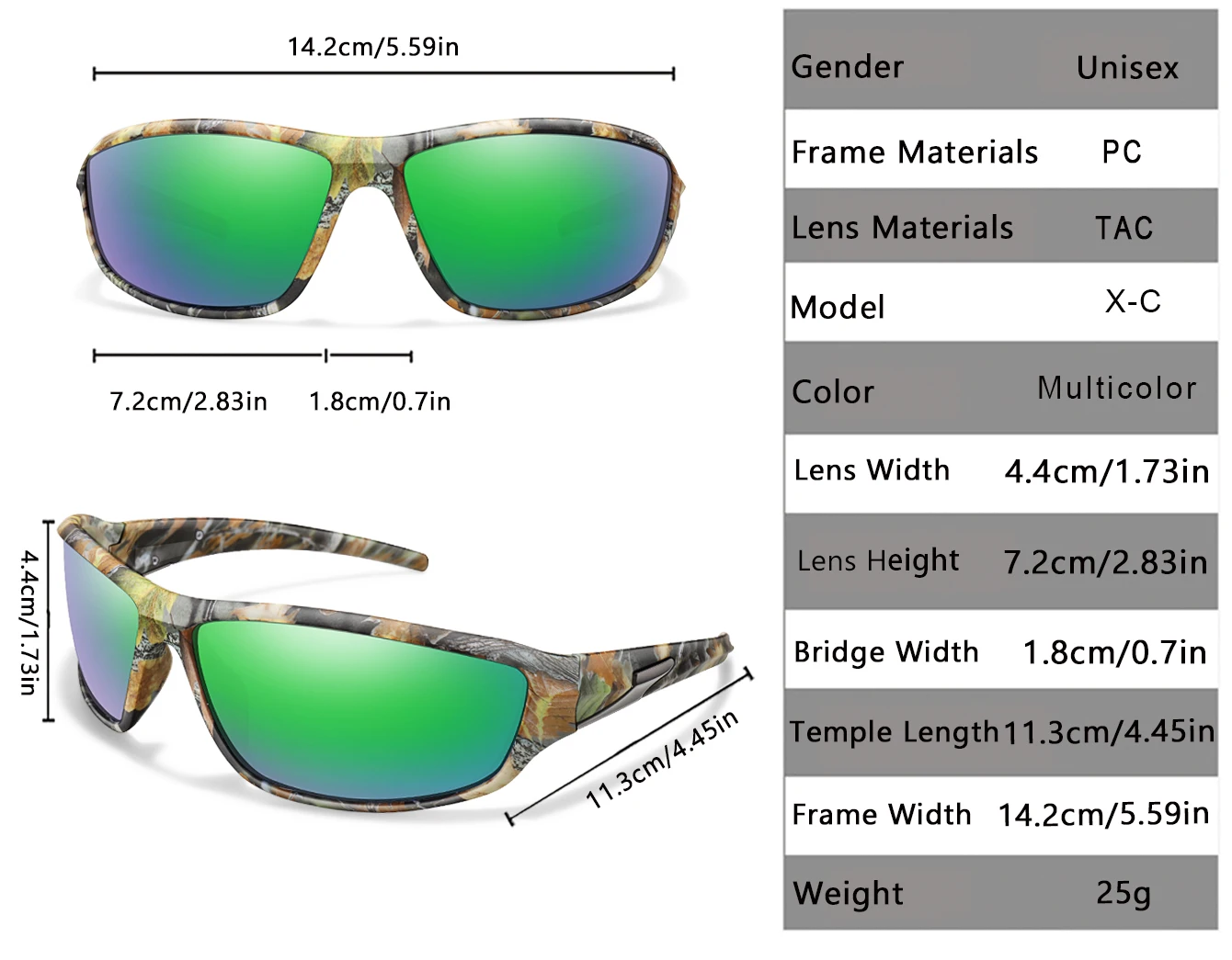 Klassische polarisierte Fahrrad-Sonnenbrille für Damen und Herren. Einfache modische Sonnenbrille für Outdoor-Sport, Laufen, Wandern, Baseball – Detail 3