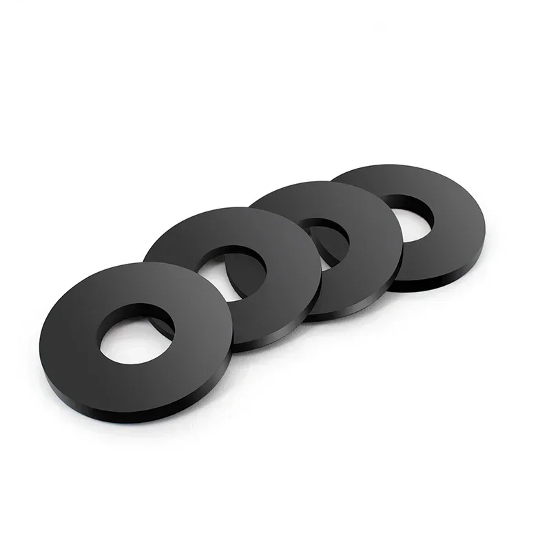 Junta plana NBR negra H1mm H2.5mm H3mm M2-M42 caucho de silicona nitrilo resistente al desgaste junta de sellado impermeable que absorbe los golpes