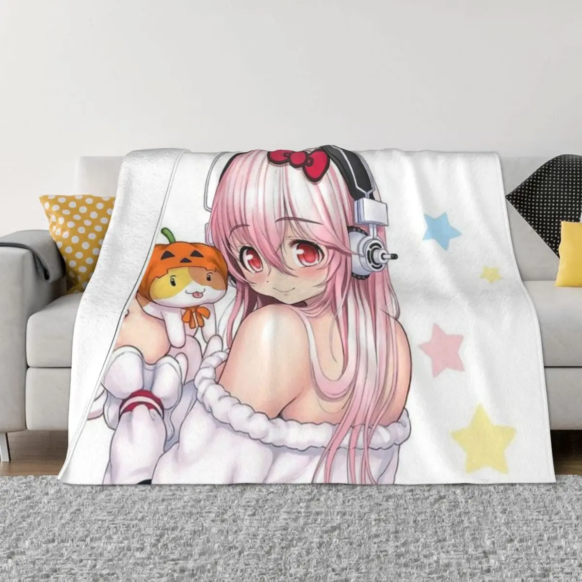 

Super Sonico Anime 002380, одеяла для домашних животных в стиле аниме, комфортное теплое мягкое зимнее теплое одеяло, одеяло