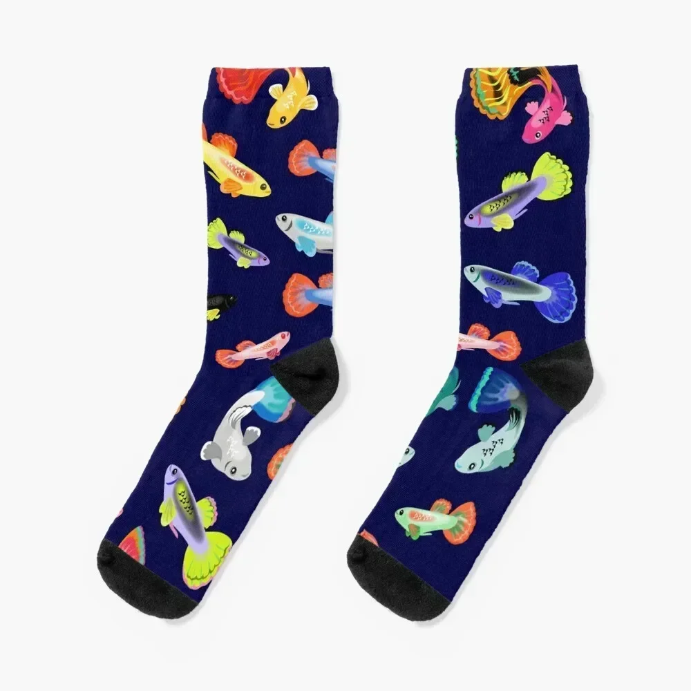 Guppy Addict Socks anti slip football FASHION Children's compression Designer Man Socks Women's