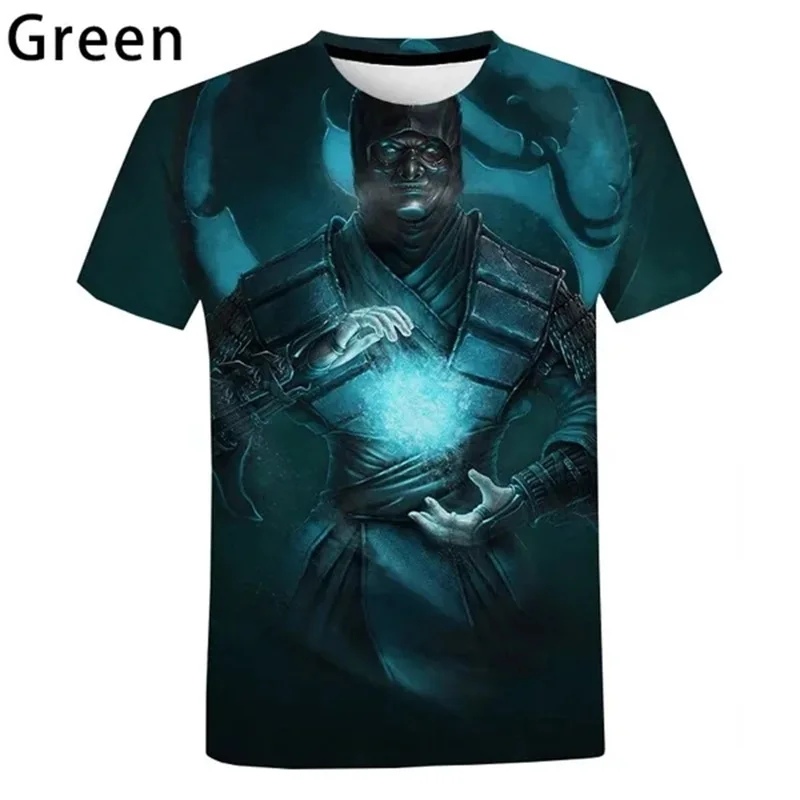 3D Print Mortal Kombat Graphic T Shirts For Men Women Fighting Game Streetwear Tee Tops Short Sleeve Oversized Men Tshirt