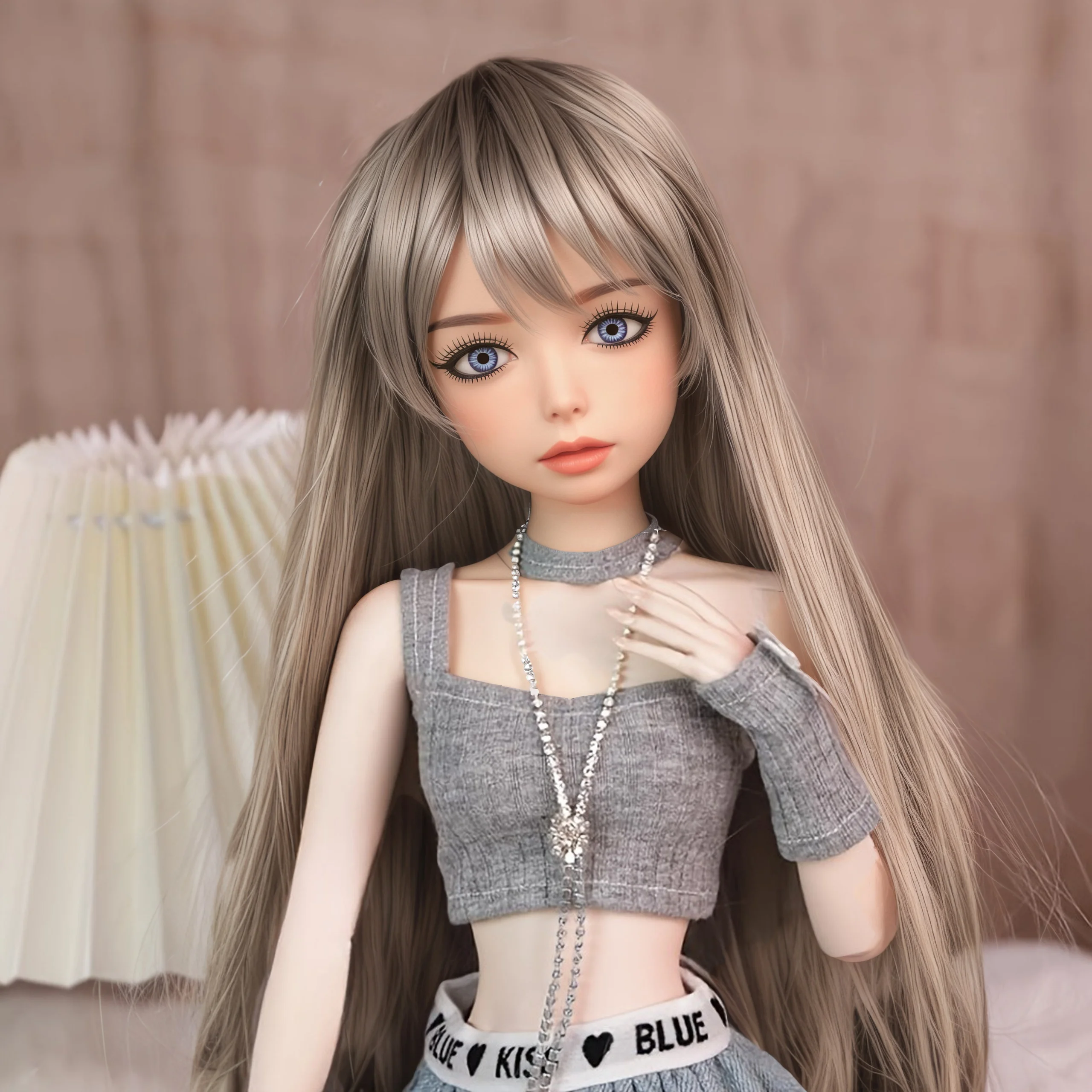 100 cm große realistische TPE-Sammler-Anime-Puppe mit beweglichem Metallskelett, weicher Hautberührung für lebensechte Anzeige und bewegliche Ther