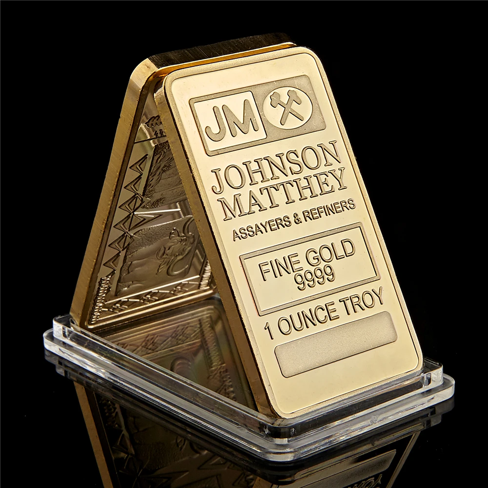 

UK London Replica Johnson Matthey Replica Fine 1OZ Assayer& Refiners Bar/Coin Collectible Gifts