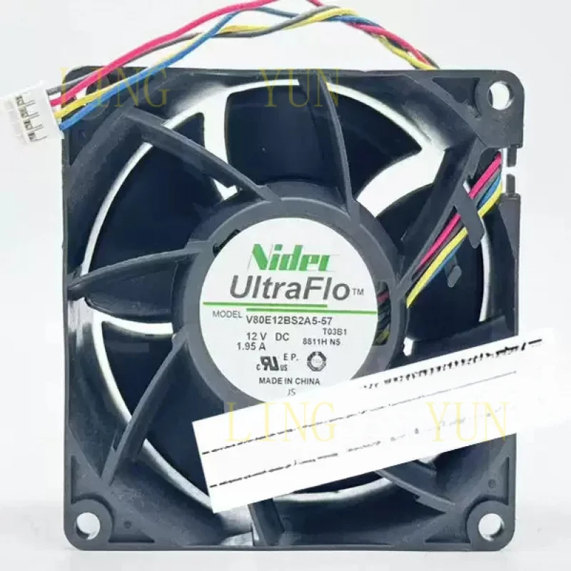 

Z FOR Nidec V80E12BS2A5-57 12V DC 1.95A 4-pin High-Airflow Cooling Fan
