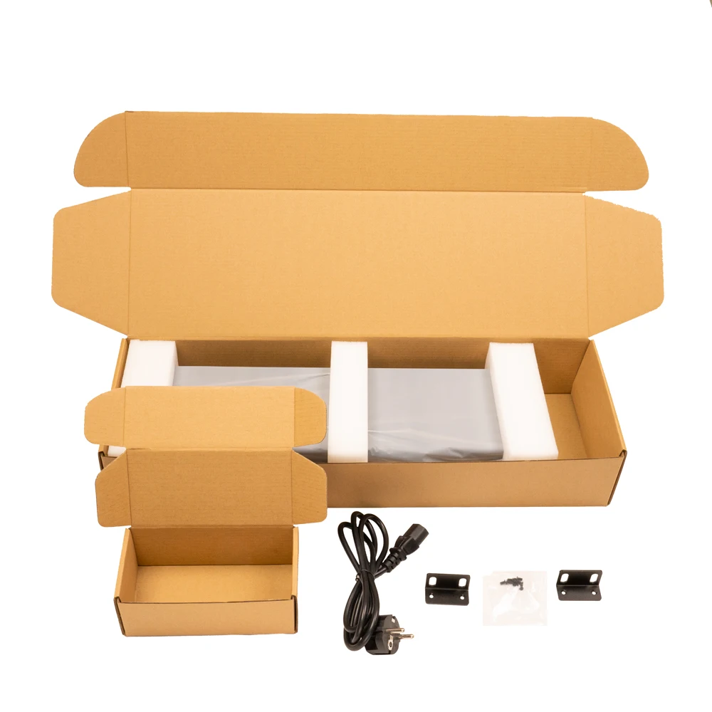 Qotom C3758R C3958 1U Rackable Server Atom Denverton 4*X553 10G SFP+ 5*2.5G LAN Barebone Firewall Router Network Mini PC