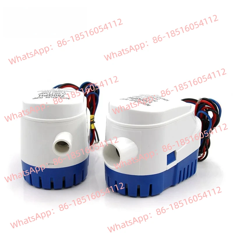 

【Автоматический морской канализационный насос 】 Погружной насос постоянного тока 12 В/24 В -6500/7500/1100 галлонов в небольшой встроенный переключатель