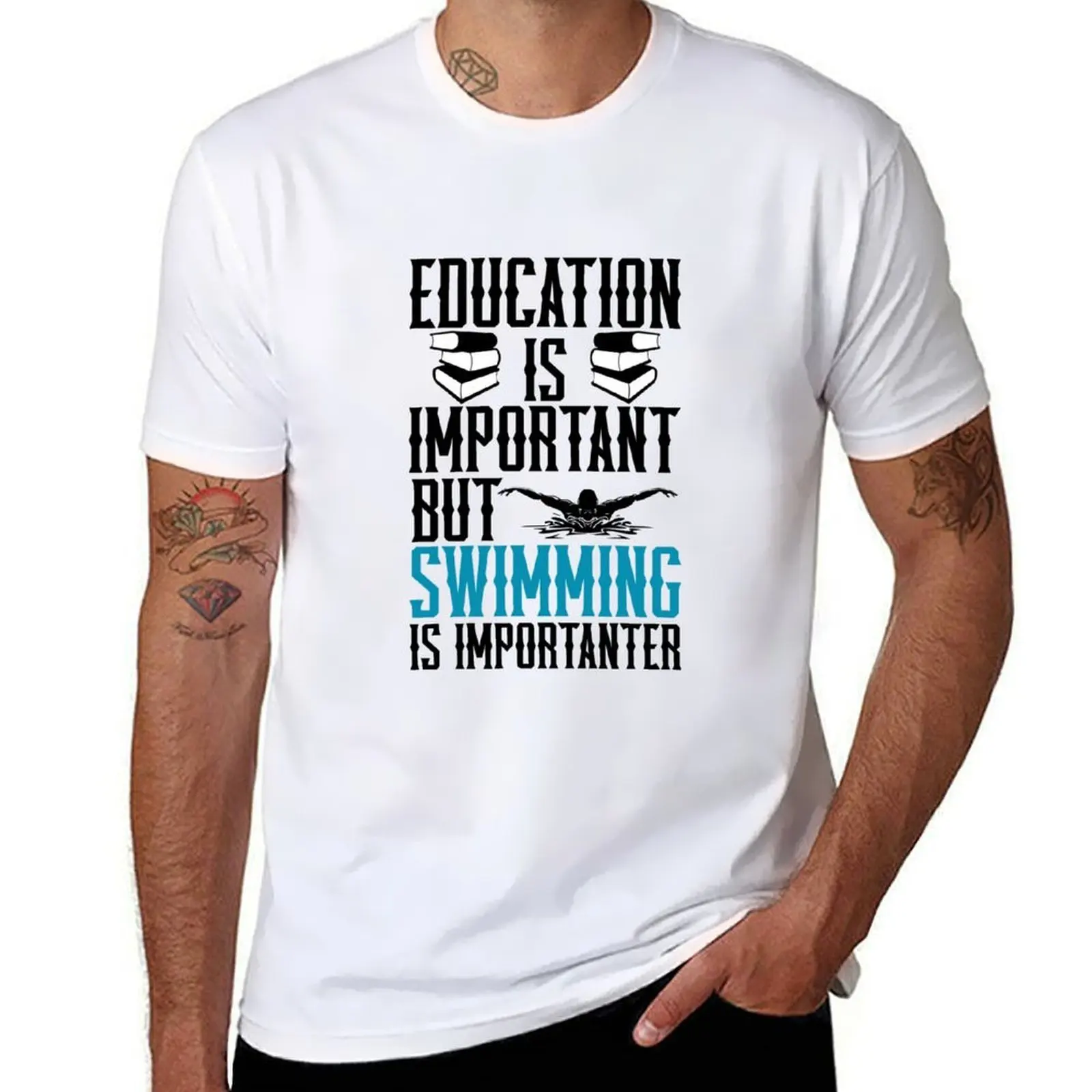 

Swimming Is Importanter T-Shirt man t shirts graphic anime t shirts for man T-Shirt