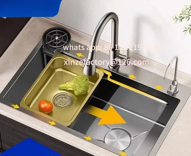 

Customizable Kitchen Sink Honeycomb 304 Stainless Steel Vegetable Basin Household Undercounter Basin Hand Bowl