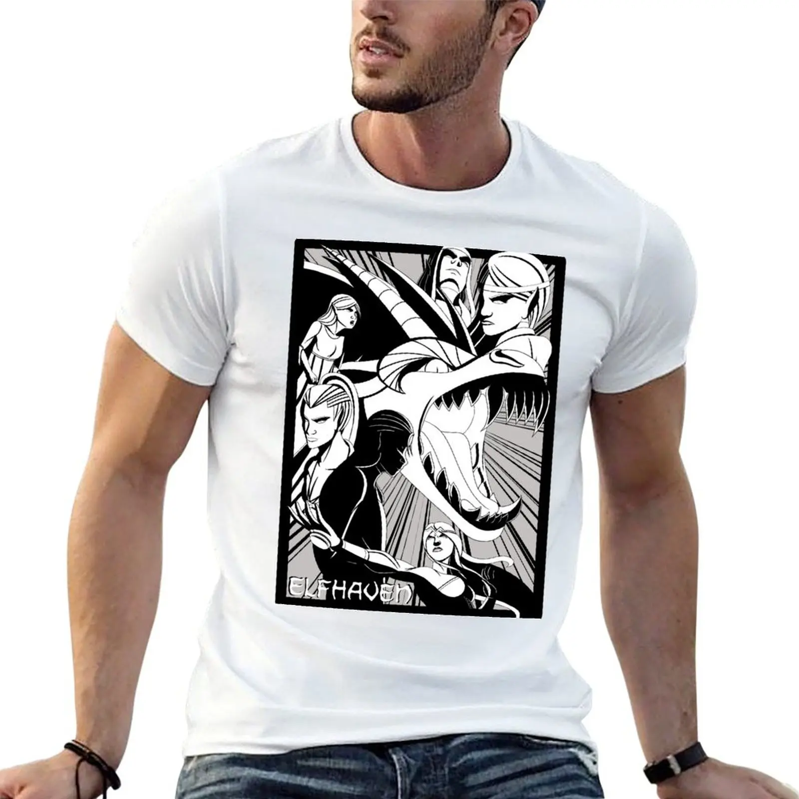 

with prints ElfHaven t anime T-Shirt shirts tshirt