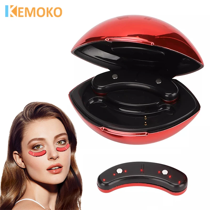 

Ems Pulse Microcurrent Eye Care Device Led Red Light Eye Massager Relieve Fatigue Massage Reduce Dark Circles Eye Swelling Care