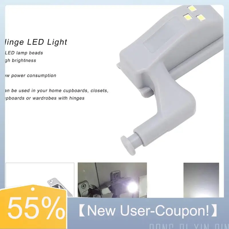 

【Fast Delivery】LED Hinge Light Universal Cabinet Cupboard Hinge LED Night Light For Kitchen Home Bedroom Lamp