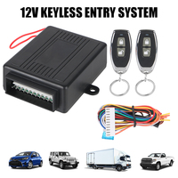 Car Keyless System With 2 Controller Car Door Window Truck Master Lifter Central Door Lock Unlock Universal 12V Remote Control