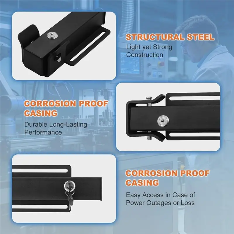 A93Z Work For DC 12/24V Automatic Electric Gate Lock Gate Operator System Device Safe Security Gate Lock Swing Gate Opener
