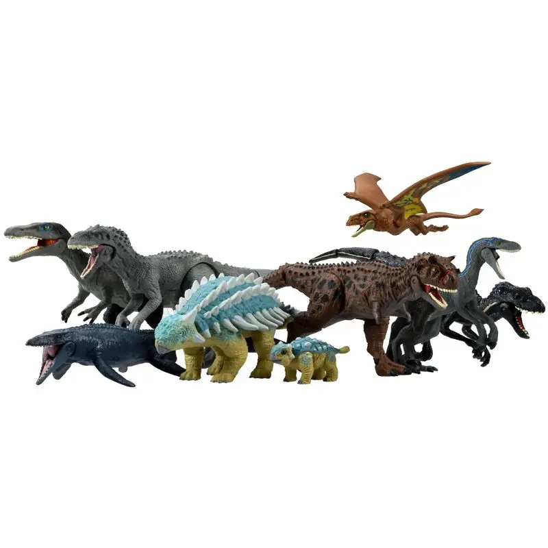 TAKARA TOMY ANIA Jurassic World Dinosaurs Model Velociraptor Tyrannosaurus Genuine Children\'s Educational Toys