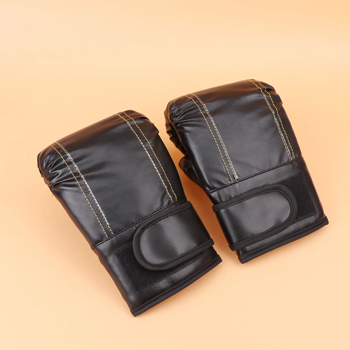 

Adult PU Boxing Gloves Training Equipment Sparring Hand Pads for Kickboxing Taekwondo Fighters Comfortable Fit Mixed Line Color