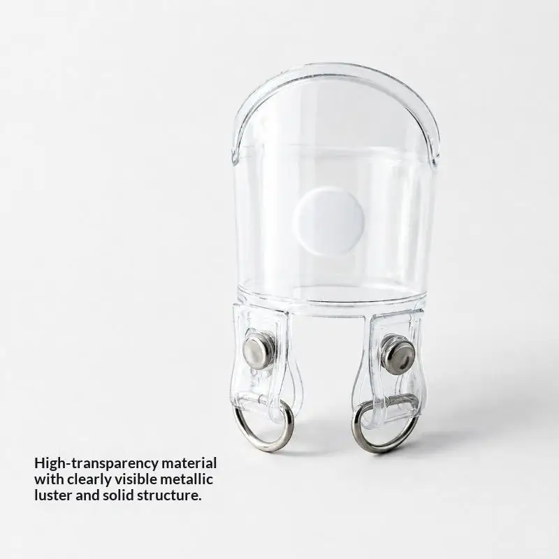 5 Stück hochwertige PVC-Taschenriemen-Verlängerungsschnallen, transparente Rucksack-Schnallen, Schnappverschluss-Clips, Gepäckzubehör – Detail 11