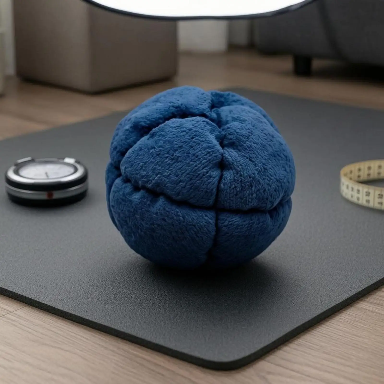 Plush Soft Kicking Ball Footbag Adult Training Sandbag Segmented Sports Toy for Indoor Hand Play