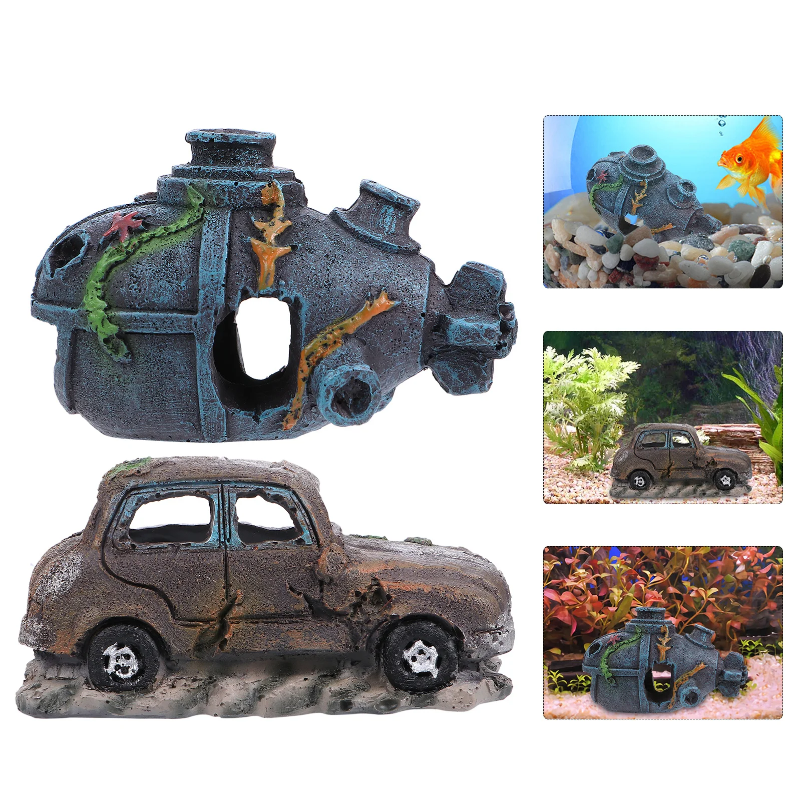 

Fish Tank for Betta Decoration Aquarium Ornaments Decorations Landscaping Aquariums
