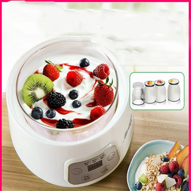 Household Thermostatic Fermentation Full-automatic Yogurt Machine Rice Wine Natto Machine Glass Liner With Large Capacity