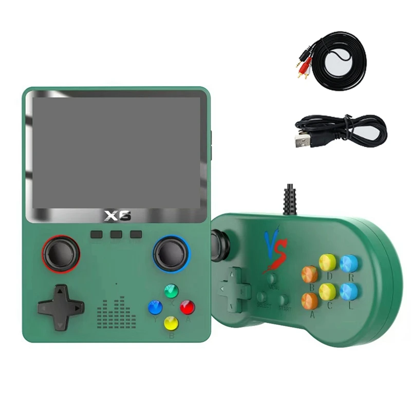 Two Person Version X6 Handheld Game Player 3.5Inch IPS Screen 11 Simulators GBA Portable Console Gifts For Kids