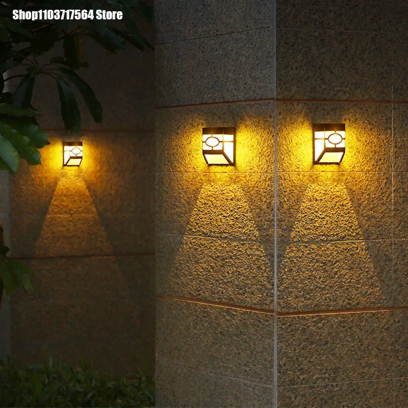 

Solar wall light household outdoor garden landscape decoration courtyard atmosphere solar wall light