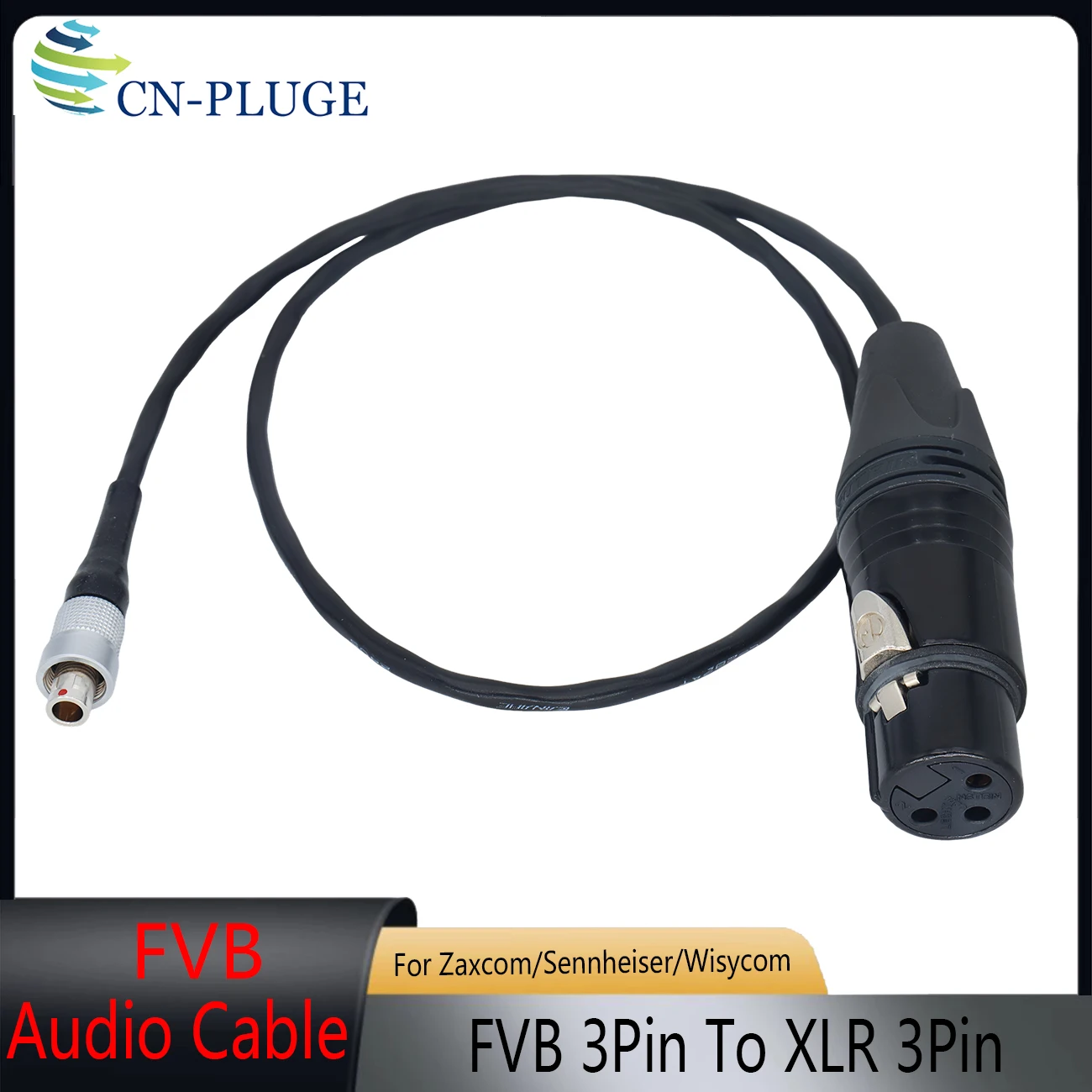 FVB 00 3Pin Male to XLR 3Pin Female Audio Cable For Sennheiser / Wisycom MTP40 /Zaxcom ZFR Wireless Transmitter  And microphone